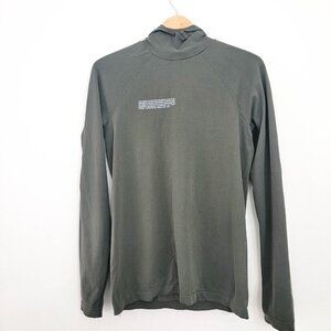Pangaia Archive PLNTFIBER Hoodie Sweatshirt in Olive Green Small